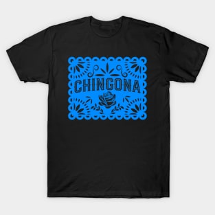 Chingona Blue Papel Picado T-Shirt